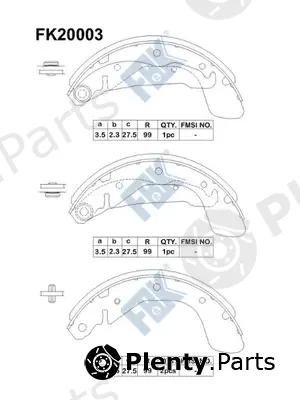 FBK FK20003 — Brake Shoe Set