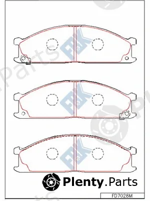 FBK FD7028M — Brake Pad Set, disc brake