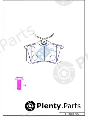 FBK FD18009A — Brake Pad Set, disc brake