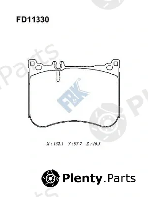 FBK FD11330 — Brake Pad Set, disc brake