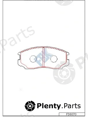 FBK FD6070 — Brake Pad Set, disc brake