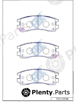 FBK FD21054M — Brake Pad Set, disc brake