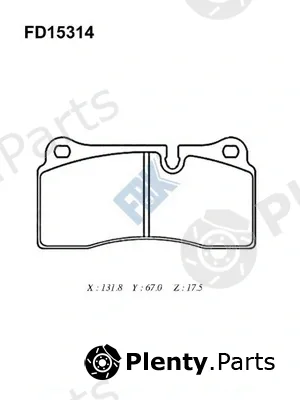 FBK FD15314 — Brake Pad Set, disc brake