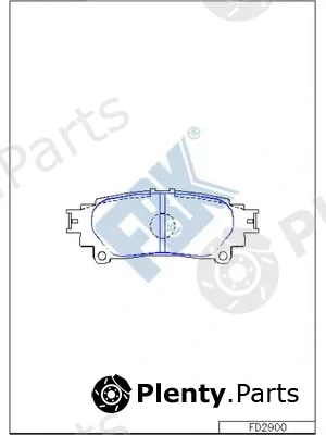 FBK FD2900 — Brake Pad Set, disc brake
