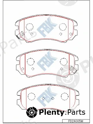 FBK FD24005M — Brake Pad Set, disc brake