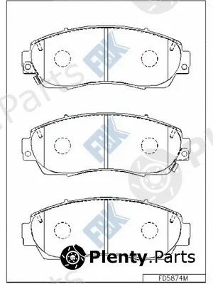 FBK FD5874M — Brake Pad Set, disc brake
