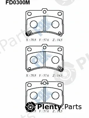 FBK FD0300M — Brake Pad Set, disc brake