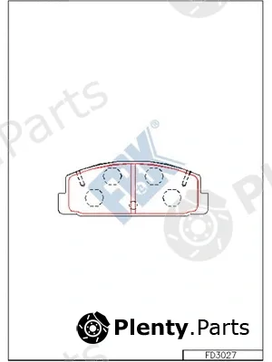 FBK FD3027 — Brake Pad Set, disc brake