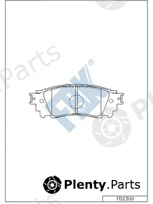 FBK FD2300 — Brake Pad Set, disc brake