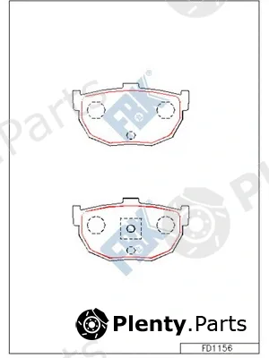 FBK FD1156 — Brake Pad Set, disc brake