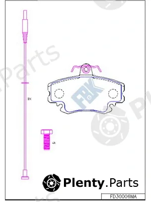 FBK FD30006MA — Brake Pad Set, disc brake