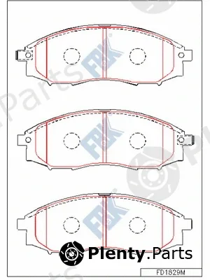 FBK FD1829M — Brake Pad Set, disc brake