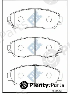 FBK FD5153M — Brake Pad Set, disc brake