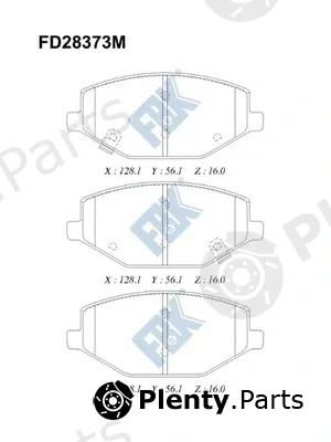 FBK FD28373M — Brake Pad Set, disc brake