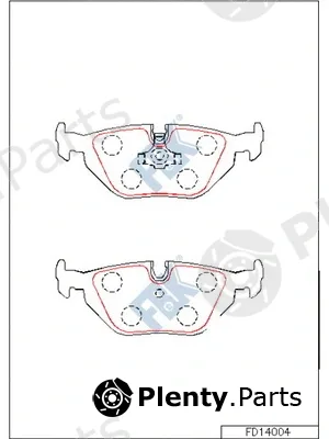 FBK FD14004 — Brake Pad Set, disc brake