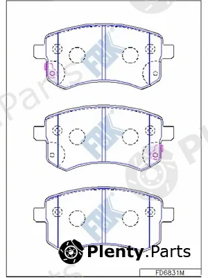 FBK FD6831M — Brake Pad Set, disc brake
