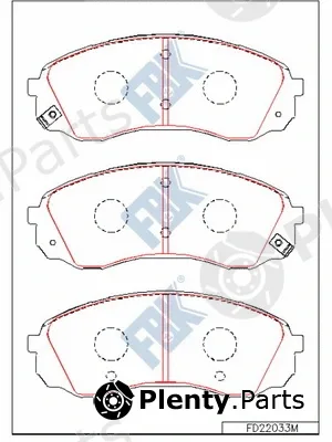 FBK FD22033M — Brake Pad Set, disc brake