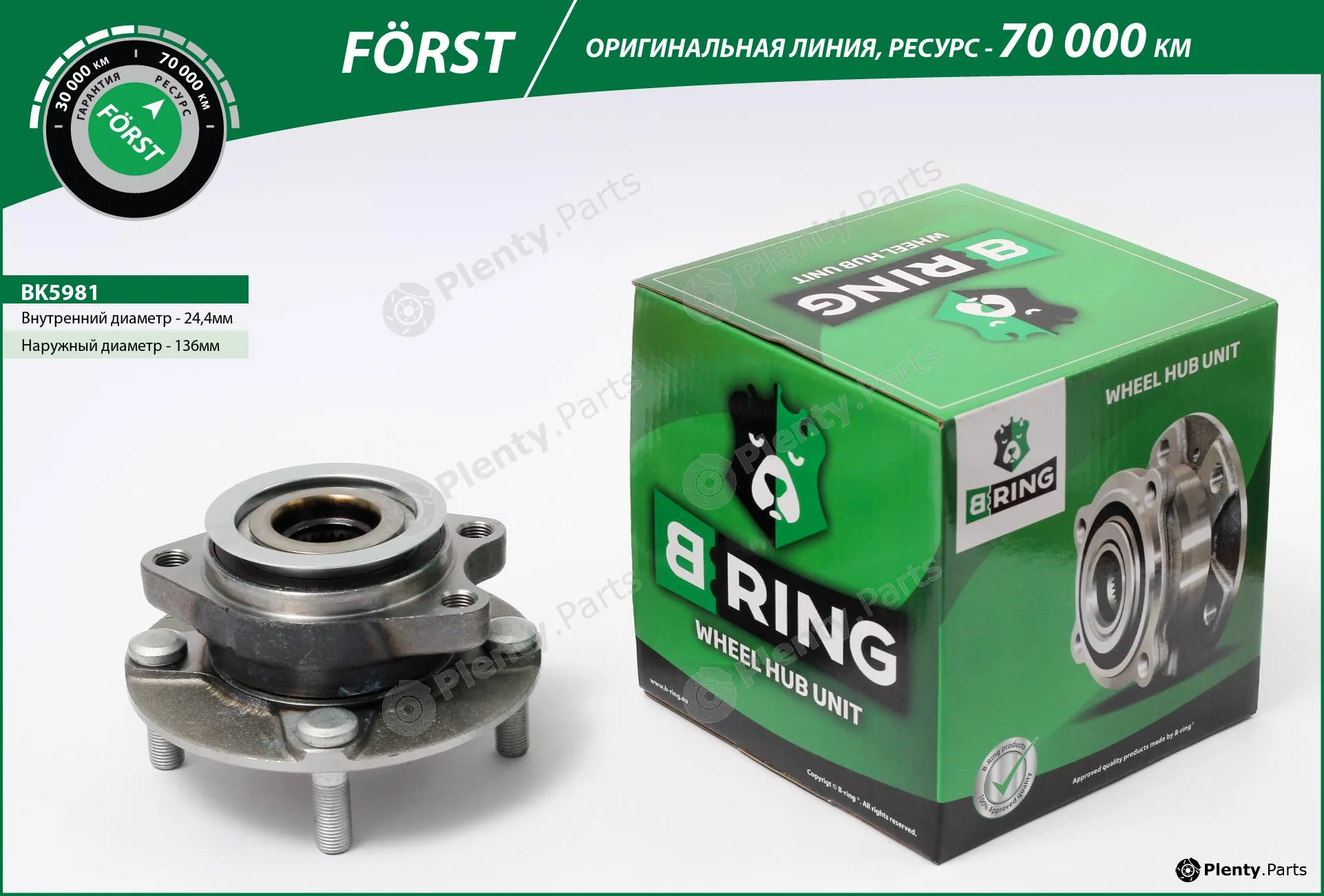 B-Ring BK5981 — Wheel Hub FÖRST Hubs IMP