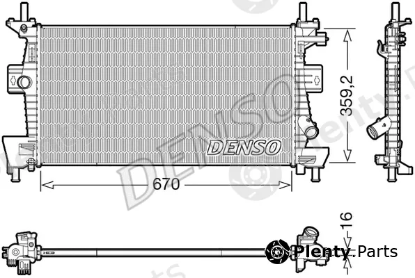 Denso DRM10114 — Radiator, engine cooling
