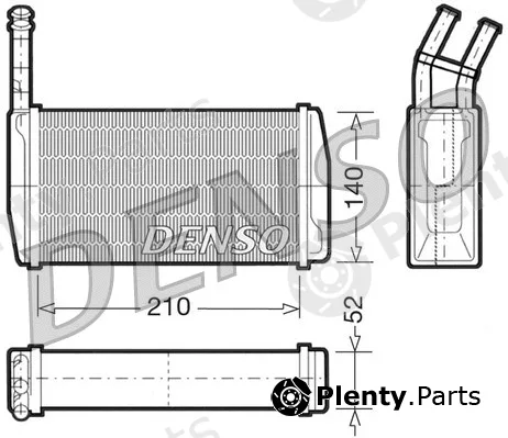 Denso DRR10011 — Heat Exchanger, interior heating
