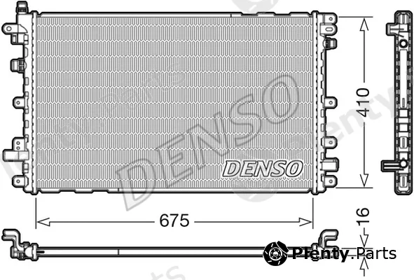 Denso DRM20113 — Radiator, engine cooling
