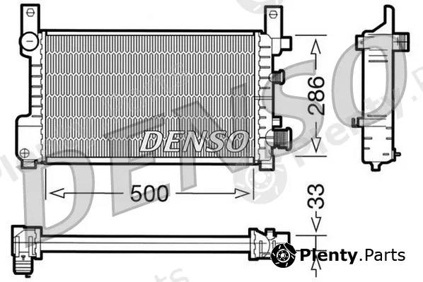 Denso DRM10037 — Radiator, engine cooling