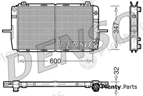 Denso DRM10083 — Radiator, engine cooling