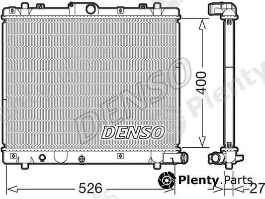 Denso DRM47036 — Radiator, engine cooling