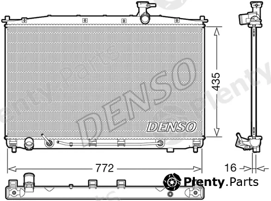 Denso DRM41024 — Radiator, engine cooling
