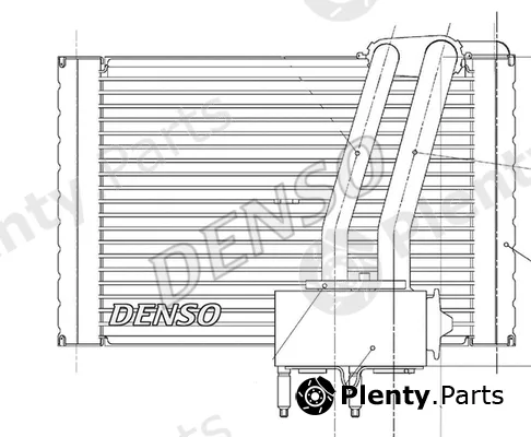 Denso DEV07005 — Evaporator, air conditioning