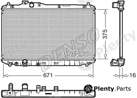 Denso DRM40037 — Radiator, engine cooling