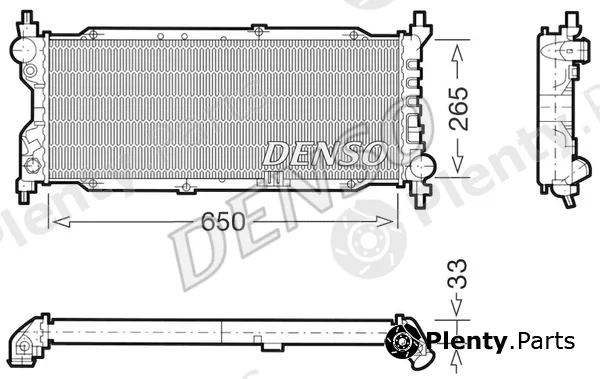 Denso DRM20036 — Radiator, engine cooling