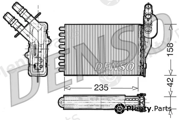 Denso DRR23001 — Heat Exchanger, interior heating
