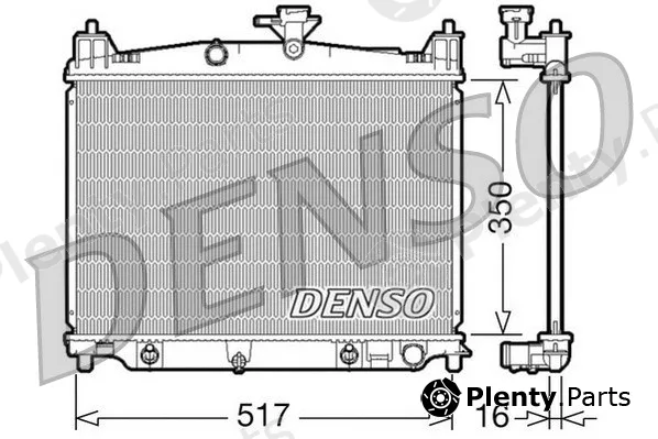 Denso DRM44019 — Radiator, engine cooling