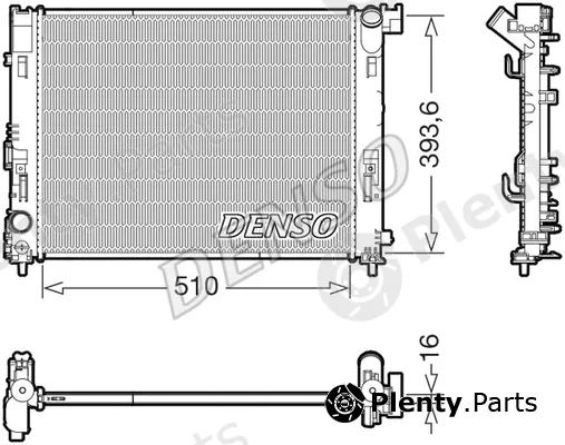 Denso DRM46103 — Radiator, engine cooling