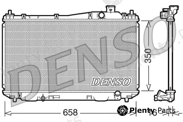 Denso DRM40009 — Radiator, engine cooling