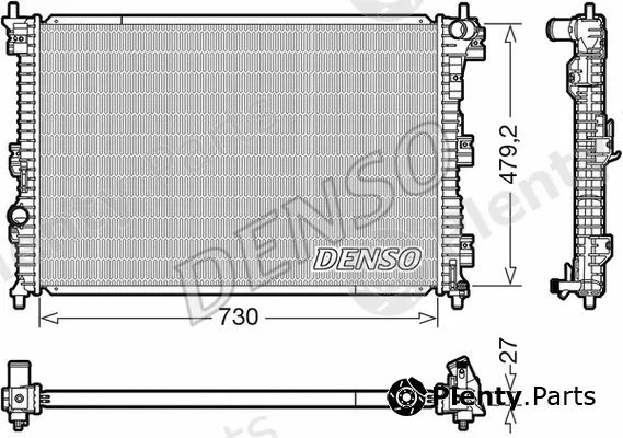 Denso DRM10112 — Radiator, engine cooling