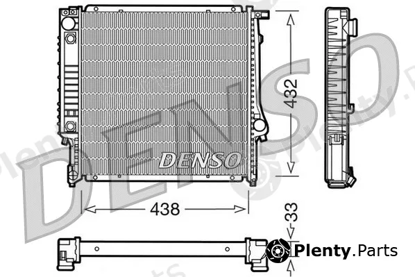 Denso DRM05021 — Radiator, engine cooling