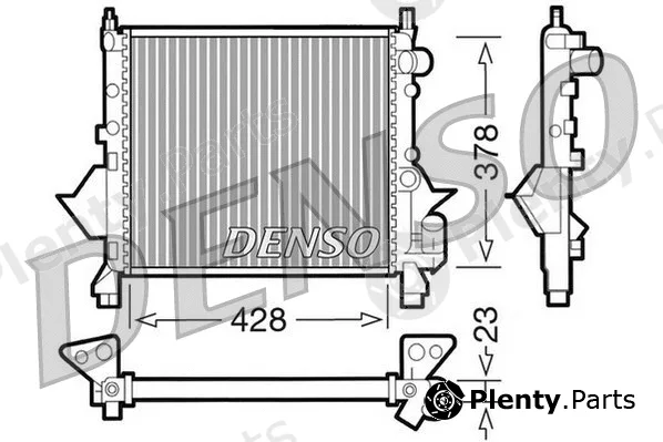 Denso DRM23080 — Radiator, engine cooling