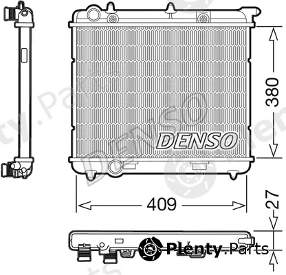 Denso DRM21024 — Radiator, engine cooling