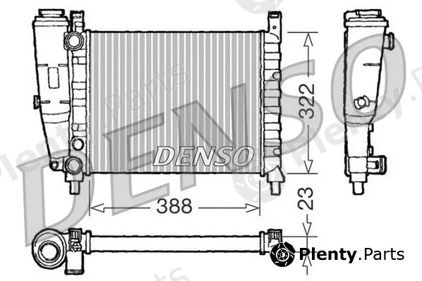 Denso DRM09142 — Radiator, engine cooling