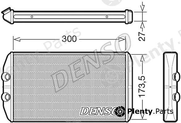 Denso DRR12008 — Heat Exchanger, interior heating