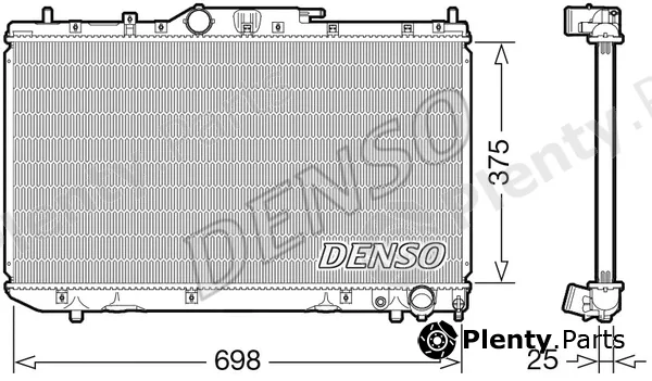 Denso DRM50114 — Radiator, engine cooling