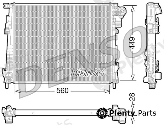 Denso DRM23094 — Radiator, engine cooling
