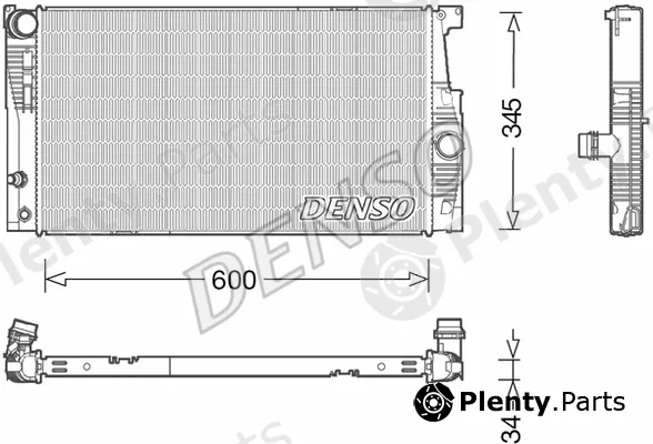 Denso DRM05005 — Radiator, engine cooling