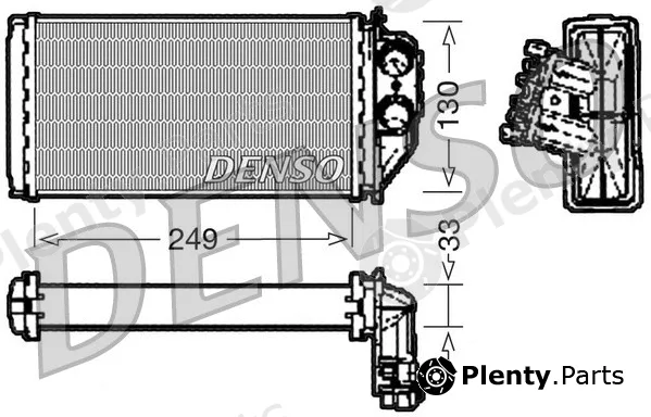 Denso DRR21002 — Heat Exchanger, interior heating
