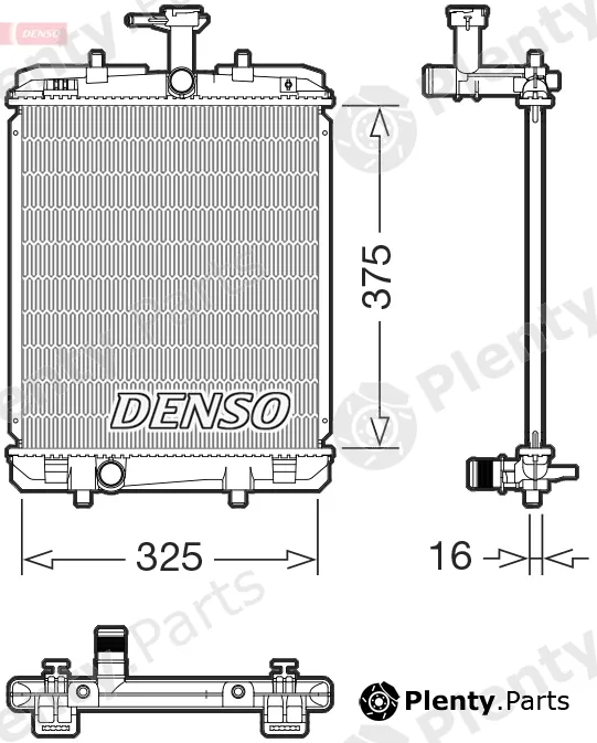 Denso DRM07063 — Radiator, engine cooling