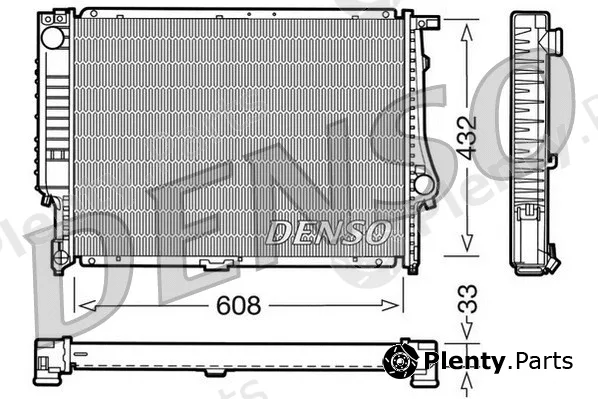 Denso DRM05052 — Radiator, engine cooling