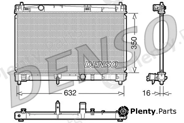 Denso DRM50009 — Radiator, engine cooling
