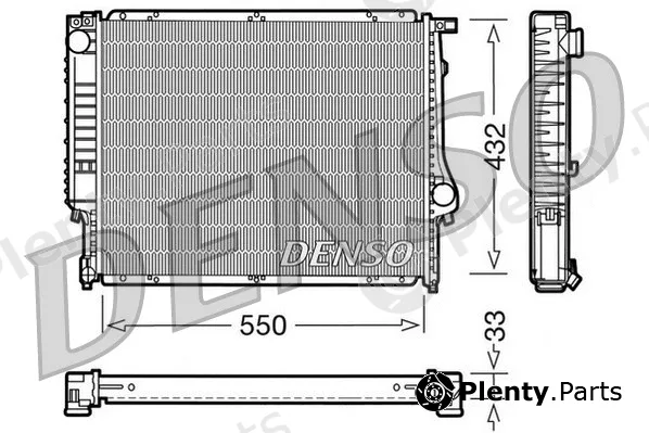 Denso DRM05023 — Radiator, engine cooling